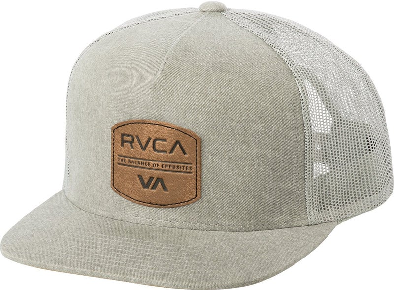 RVCA Men's Denim Trucker HAT, Light Grey, ONE Size